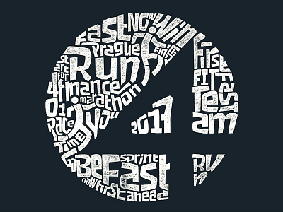 4Finance Marathon logo 4finance finance fitting lettering marathon prague praha run typo typography
