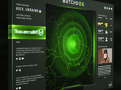 Watchdog 2 app c4d disaster kiev nasa radar safe ukraine watchdog