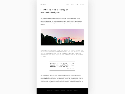 Portfolio - About Page