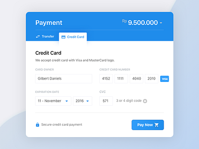 dailyUI #002 - Checkout V2 checkout credit card dailyui pay payment ui visa web