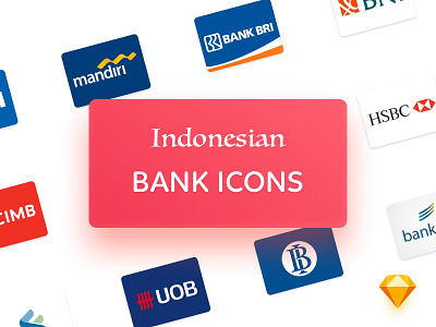 Indonesian Bank Icons [FREE DOWNLOAD] bank bank icons bca bni bri btpn free icons icon icon kit icons indonesia mandiri