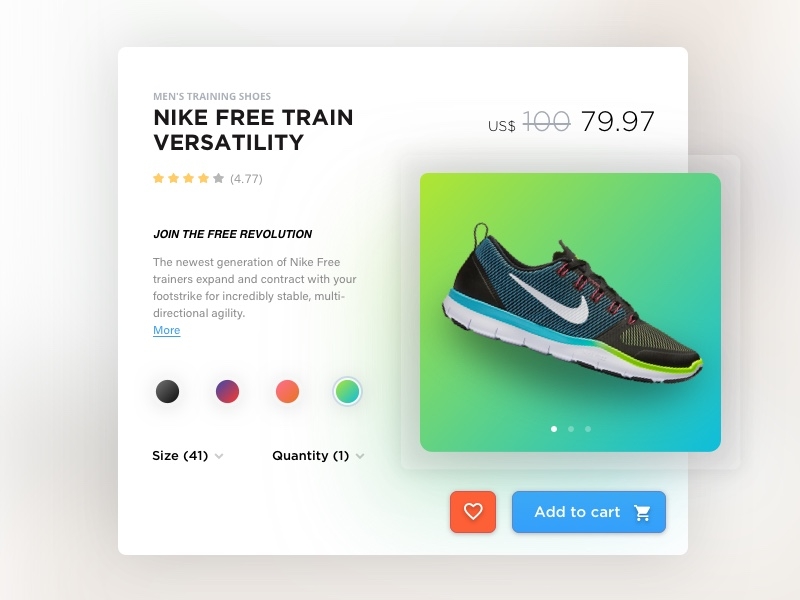 Nike Free Train Versatility Single Product by Fadhel Adam on Dribbble