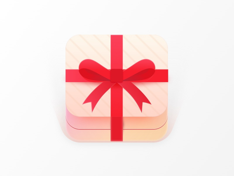 Gift Icon reward unwrap ui box app ios present icon gift