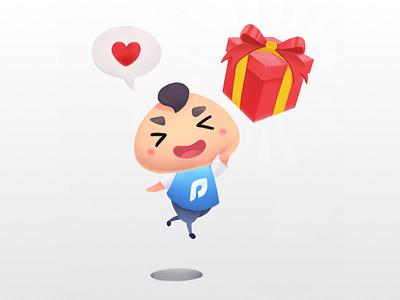 Pomona Onboarding Illustration 3/3 app character chibi digital illustration loyalty painting point pomona rewards