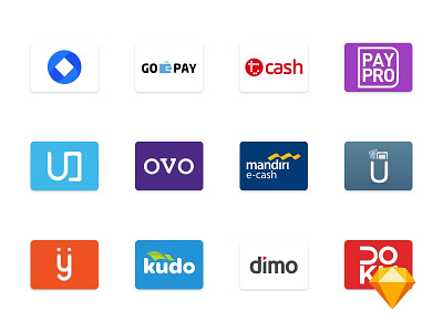 [SKETCH] Indonesian Payment Method Icons by Fadhel Adam on Dribbble