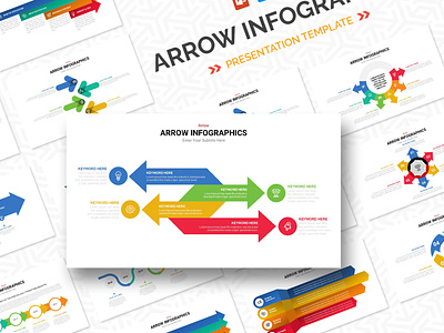 Arrow infographic template