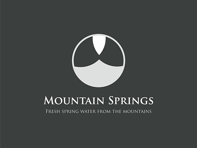 Montain Springs logo logo design logodesign logos logotype minimal minimalism minimalist minimalist logo minimalistic