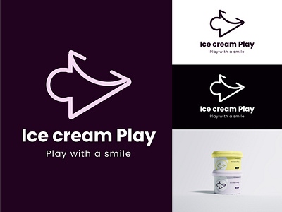 Ice cream logo ice cream icecream logo logo design logodesign logos logotype minimal minimalism minimalist minimalist logo minimalistic