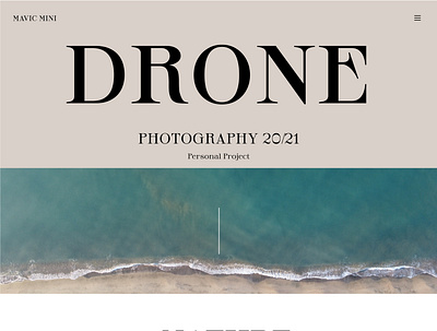 "Drone Photography" drone personal project photography ui