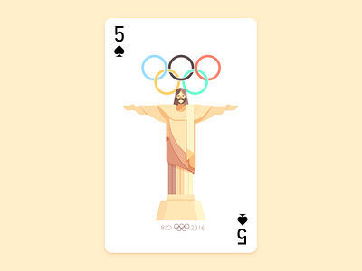 Olympic Poker card five jesus olympic poker rio stone