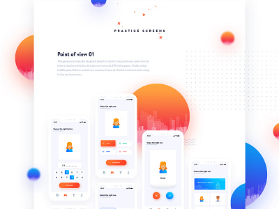 Practice Screens android app application concept design flat freelance interaction interface ios iphone landing page minimalist mobile ui design responsive ui design ui ui design user ux web design