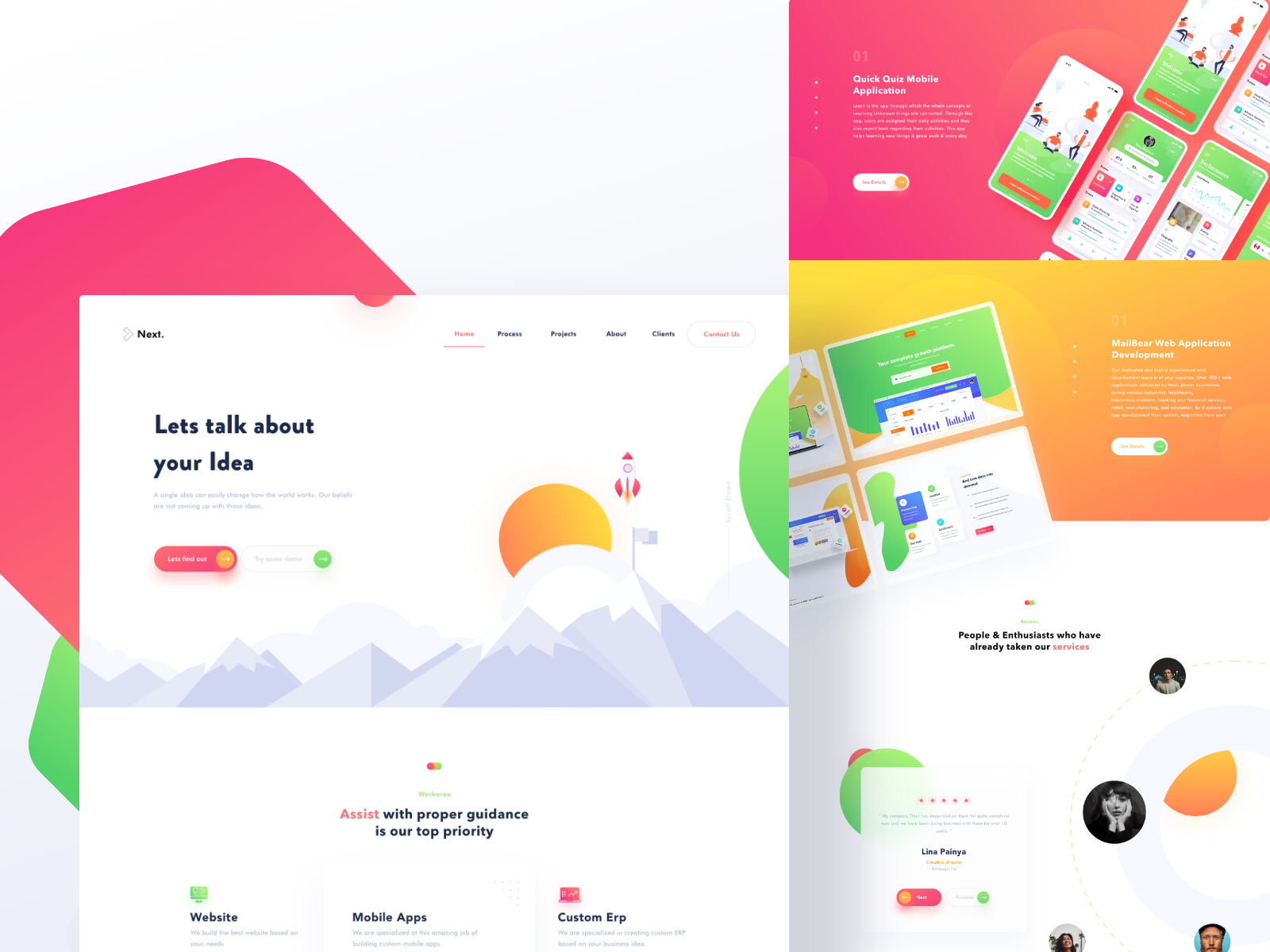 Next. Web Ui By Nik On Dribbble