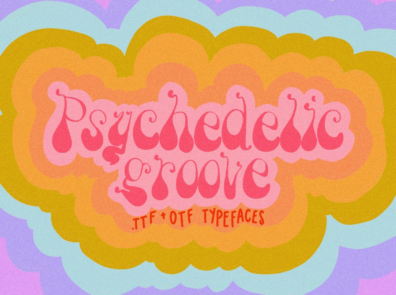 Psychedelic Groove Typeface Design by Darra Sargent on Dribbble