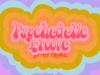 Psychedelic Groove Typeface Design 70s 70s font 70sdesign branding design digital art font font design hippie retro design retro font retro fonts trippy type design typeface typogaphy typographic vintage vintage design vintage font