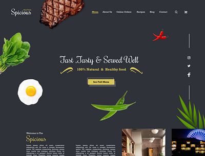 Website Template branding design illustration