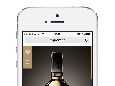 Château d'Yquem mobile website