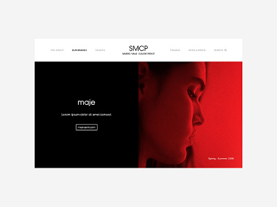 SMCP - brand cover brand claudie corporate cover group maje pierlot sandro smcp ui ux