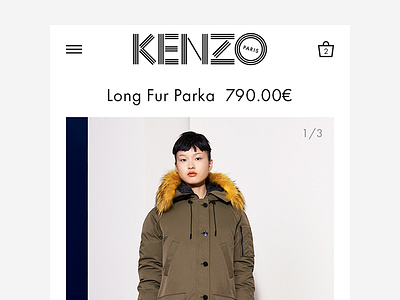 KENZO.com - mobile product page fashion kenzo lvmh mobile page product ui ux