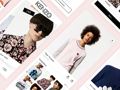 KENZO - eyeseeyou app bot chatbot dating eyeseeyou fashion kenzo ui ux webapp