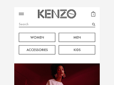 KENZO.com - mobile homepage