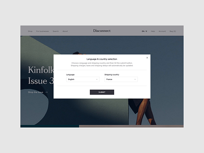 Disconnect - nav disconnect ecommerce eshop magazine magazines nav navigation openhouse responsive sale ui ux