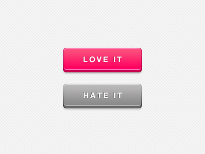 Love or hate buttons