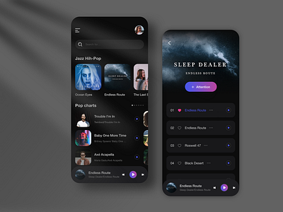 Music design ui 音乐