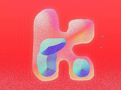 letter "K" 36daysoftype abstract animated design framebyframe illustration logo motion motion graphic organic retro