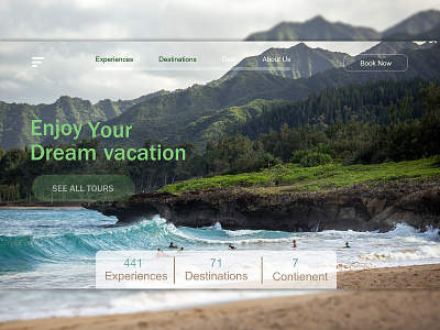 Travel Website by nature