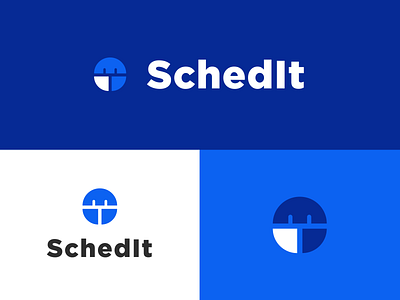 SchedIt Identity app branding design flat logo minimal vector web