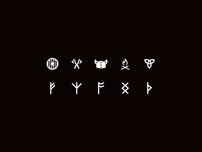 Viking Icons figma icon icon design icon pack icon set iconography icons iconset runes symbols viking