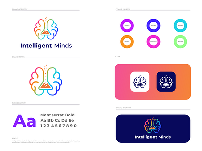 Intelligent Minds Logo Design branding design graphic design icon illustration illustrator logo vector