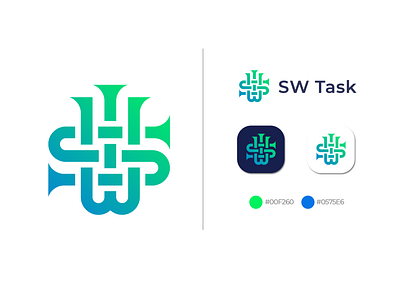 SW Task Logo Design branding design graphic design icon illustration illustrator logo vector