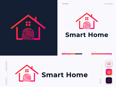 SMART HOME LOGO DESIGN branding design graphic design icon illustrator logo vector