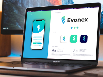 Evonex Logo Design app branding design graphic design icon illustration logo ui vector