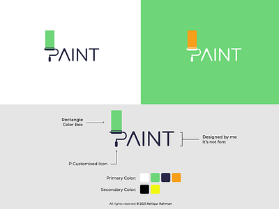 Paint Logo Design branding design graphic design icon logo vector