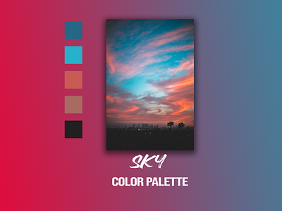 Sky Color Palette blue color color palette colorful palette red sky warna