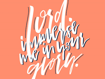 Glory - hand lettering hand lettering ipad typography
