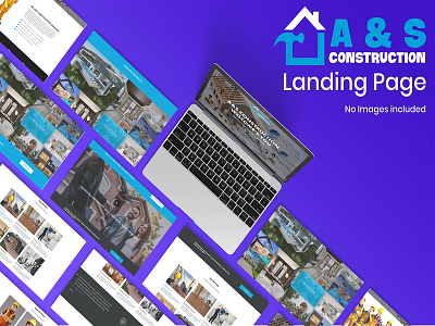 A & S Construction Landing Template app construction css design home page html template web design