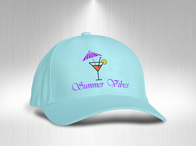 summer cap design branding clean design fashion design graphic design illustrator logo merchandise merchandise design vector