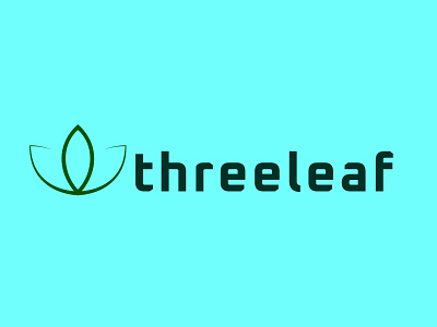 thteeleaf logo app branding company design graphic design icon illustration leaf logo typography vector