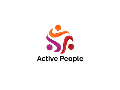 Active People logo active app branding company design graphic design icon illustration logo people ui vector