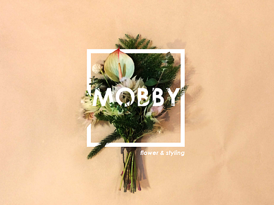 Mobby Logo Design debut flower logo photography styling vi