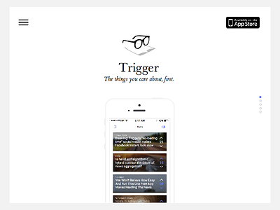 Trigger Landing Page