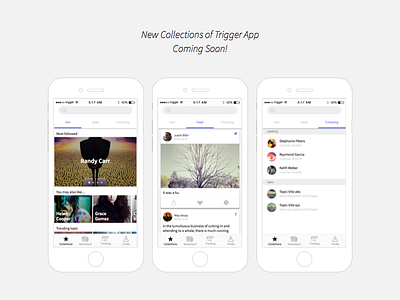 UI-News Collections app collections mobile news reader trigger ui
