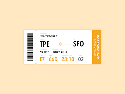 Boarding pass