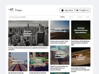 Trigger news website redesign