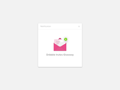 Dribbble Invites Giveaway dribbble invitation invite notification