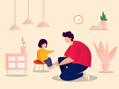 Father's day. by Vodra_Art🎨 on Dribbble