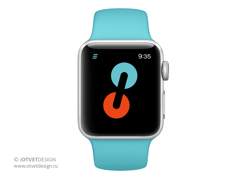 Finopolis App for Apple Watch animate app interface otvetdesign ui ux watch